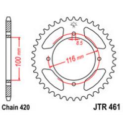 Звездочка задняя JT Sprockets (шаг 420) JT JTR461